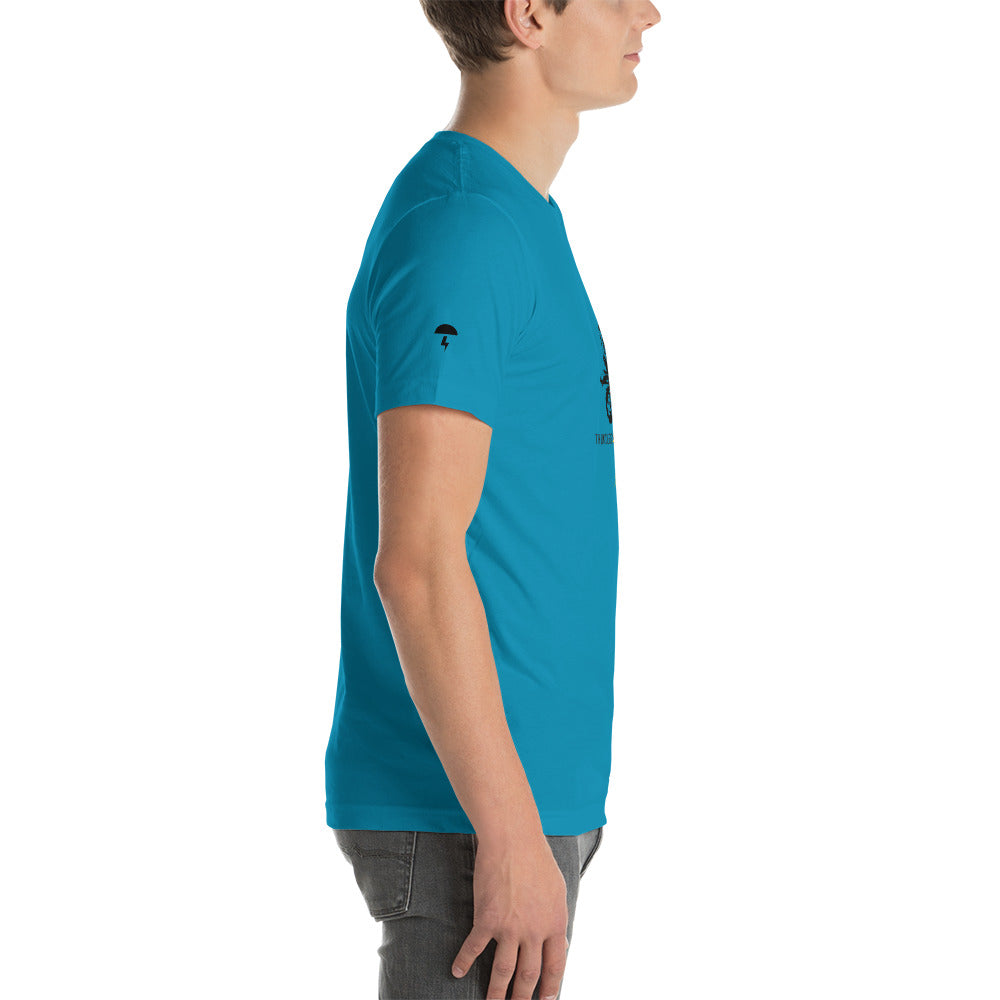 TD Pixelated Sportbike Black Font Short-Sleeve Unisex T-Shirt