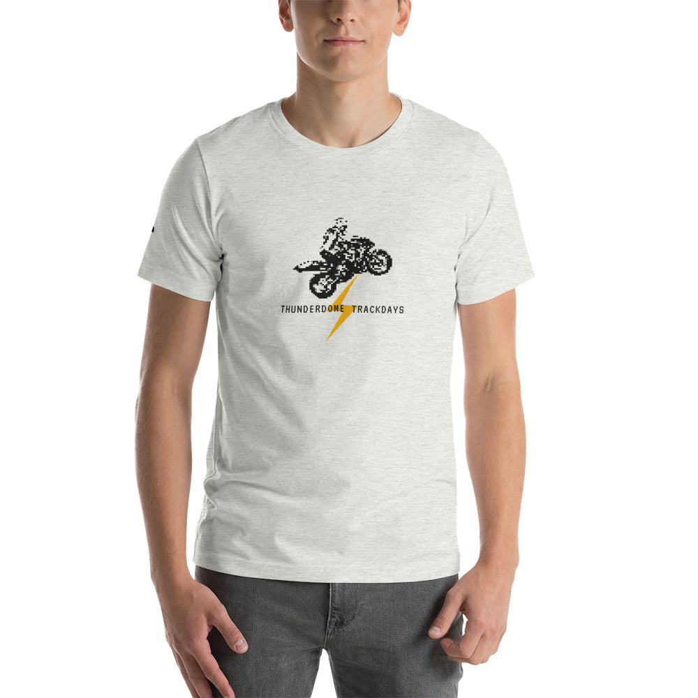 TD Pixelated Sportbike Black Font Short-Sleeve Unisex T-Shirt