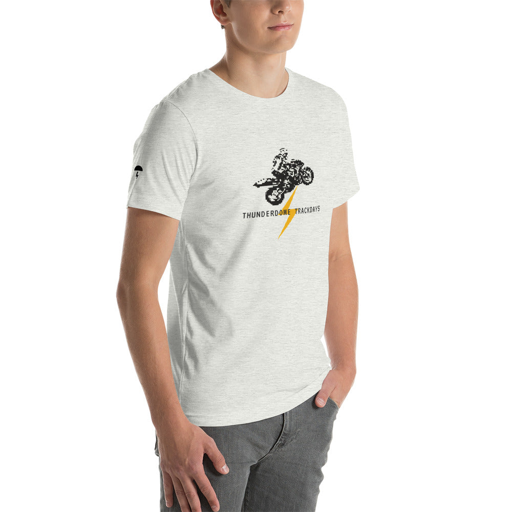 TD Pixelated Sportbike Black Font Short-Sleeve Unisex T-Shirt