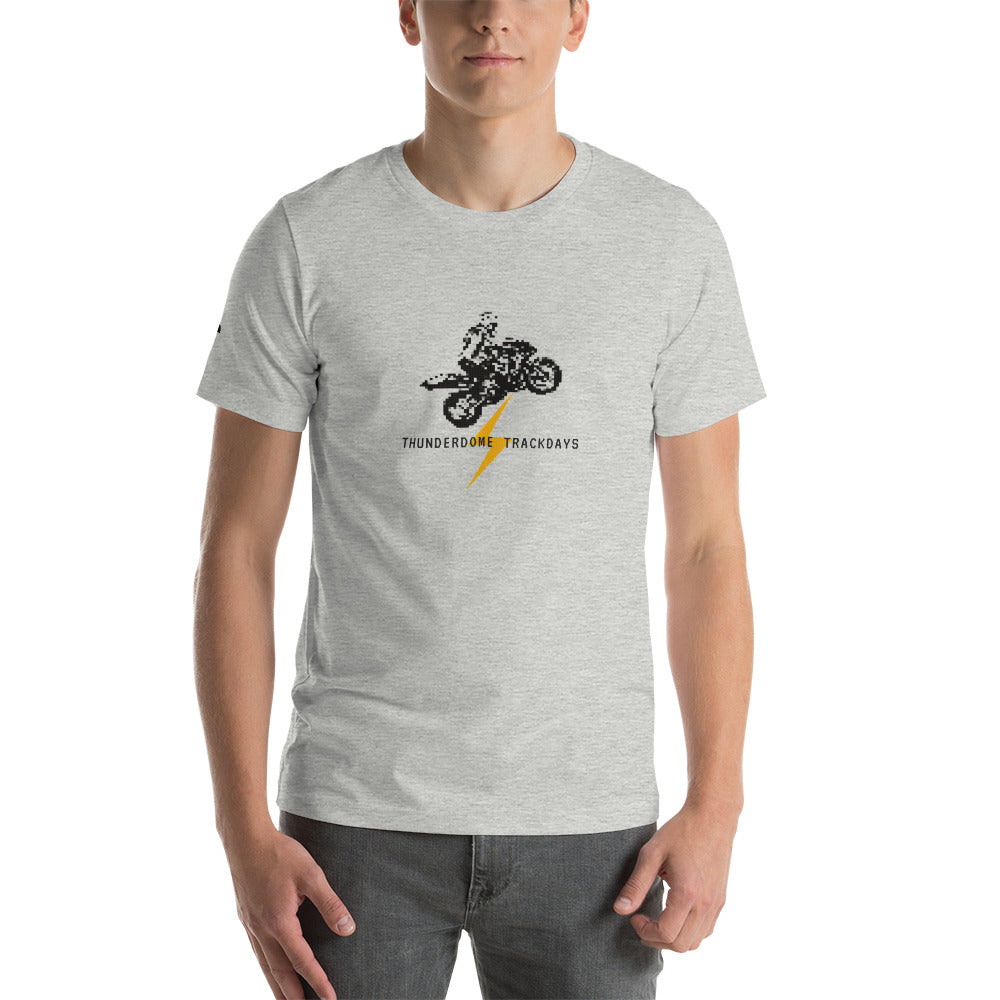 TD Pixelated Sportbike Black Font Short-Sleeve Unisex T-Shirt