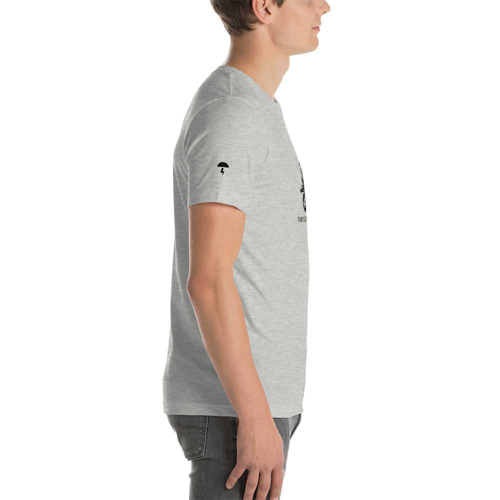 TD Pixelated Sportbike Black Font Short-Sleeve Unisex T-Shirt
