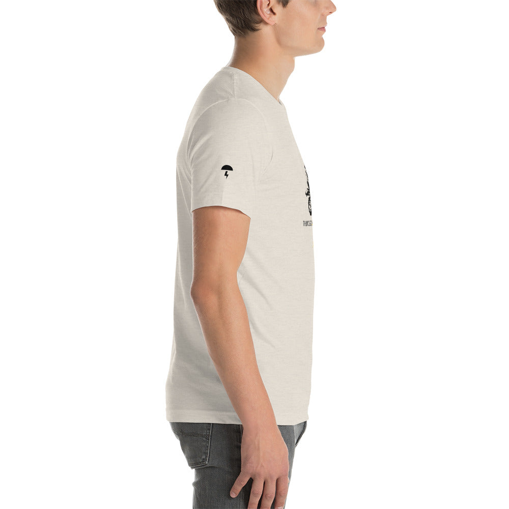 TD Pixelated Sportbike Black Font Short-Sleeve Unisex T-Shirt