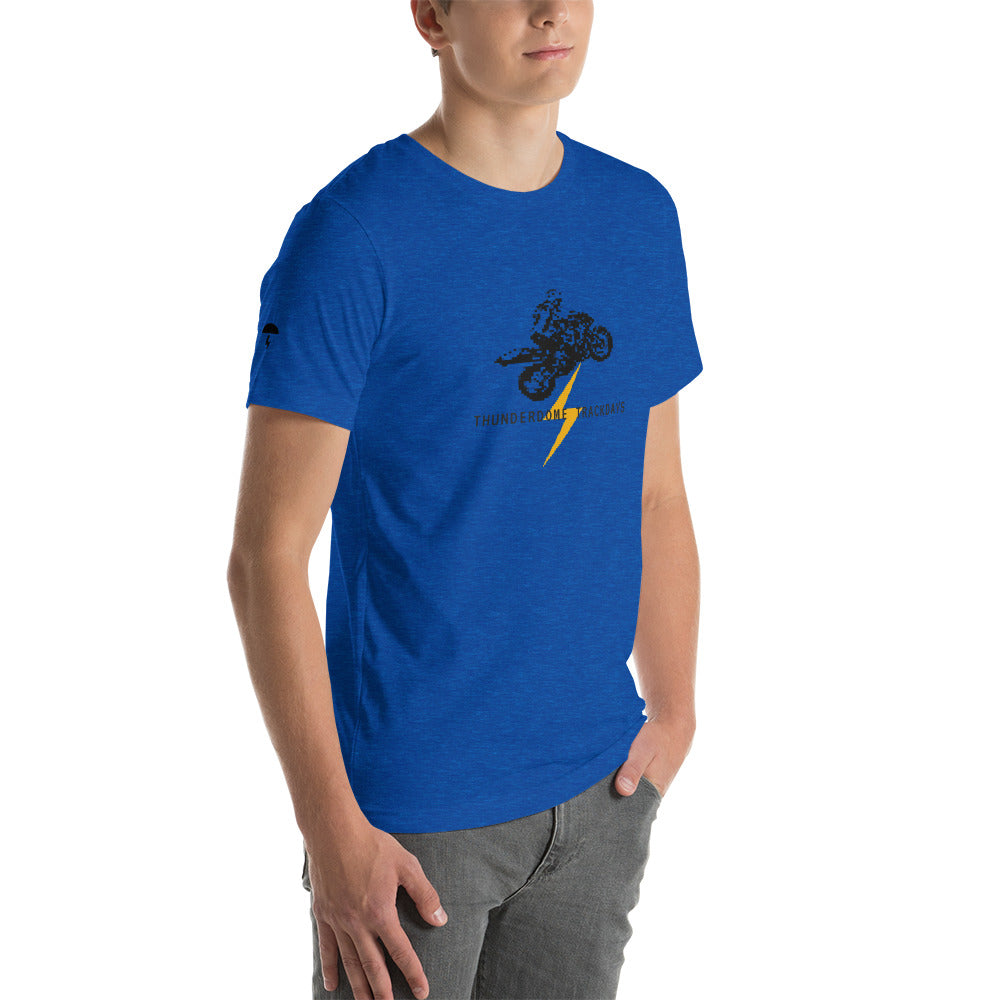 TD Pixelated Sportbike Black Font Short-Sleeve Unisex T-Shirt
