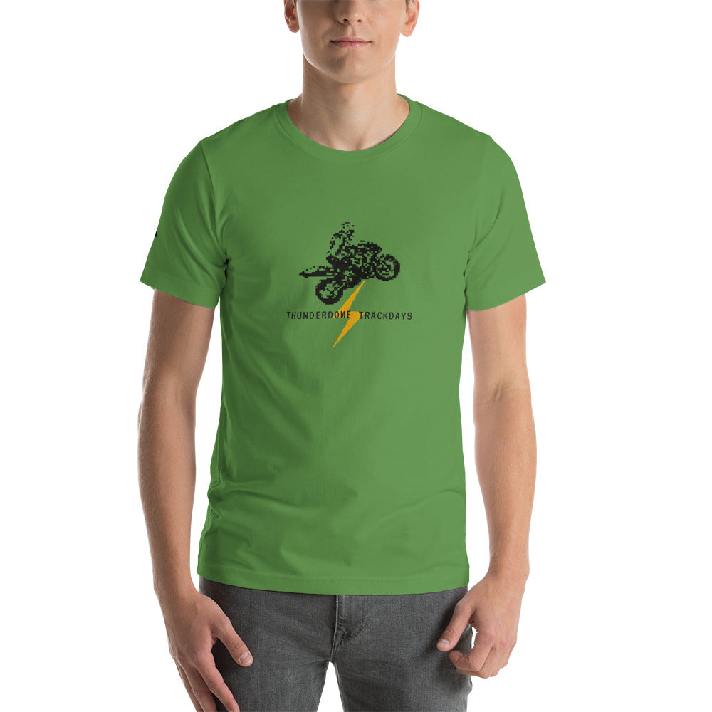 TD Pixelated Sportbike Black Font Short-Sleeve Unisex T-Shirt