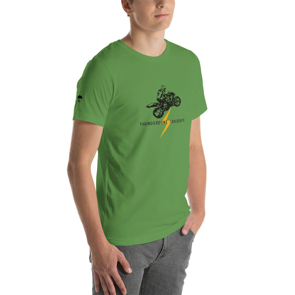 TD Pixelated Sportbike Black Font Short-Sleeve Unisex T-Shirt