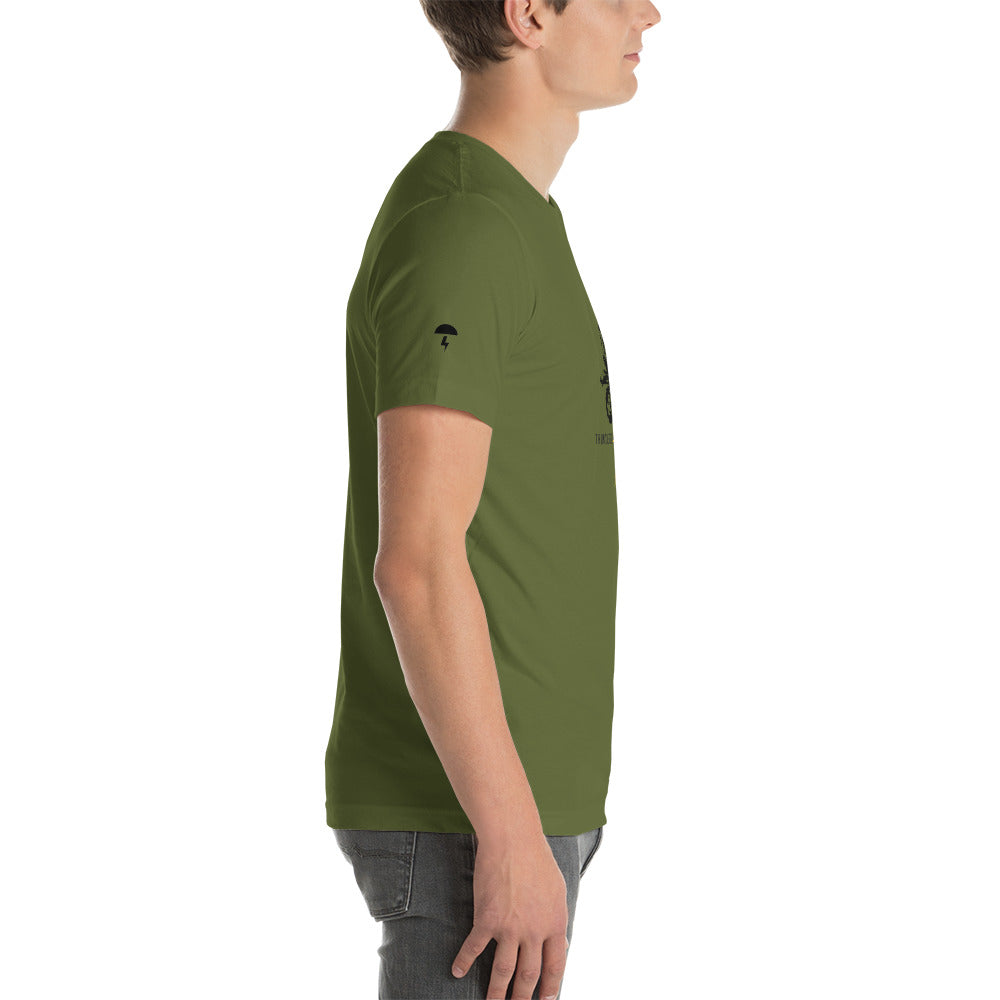 TD Pixelated Sportbike Black Font Short-Sleeve Unisex T-Shirt