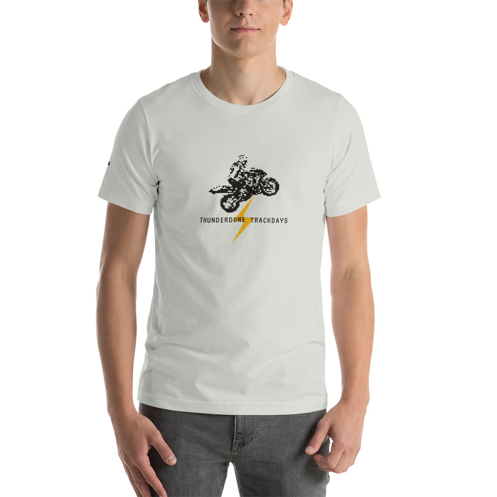 TD Pixelated Sportbike Black Font Short-Sleeve Unisex T-Shirt