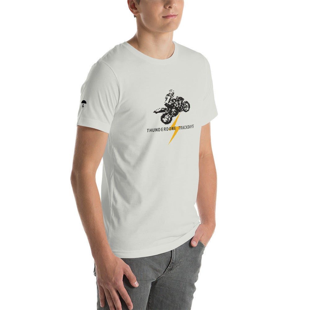 TD Pixelated Sportbike Black Font Short-Sleeve Unisex T-Shirt
