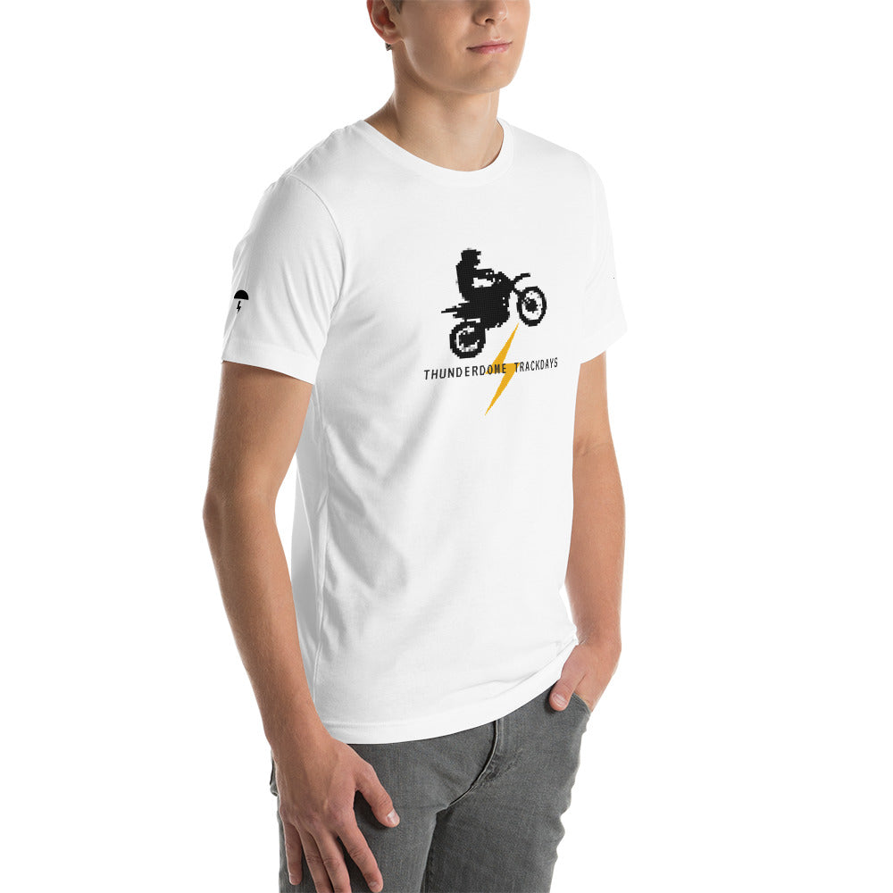 TD Pixelated Supermoto Black Font Short-Sleeve Unisex T-Shirt