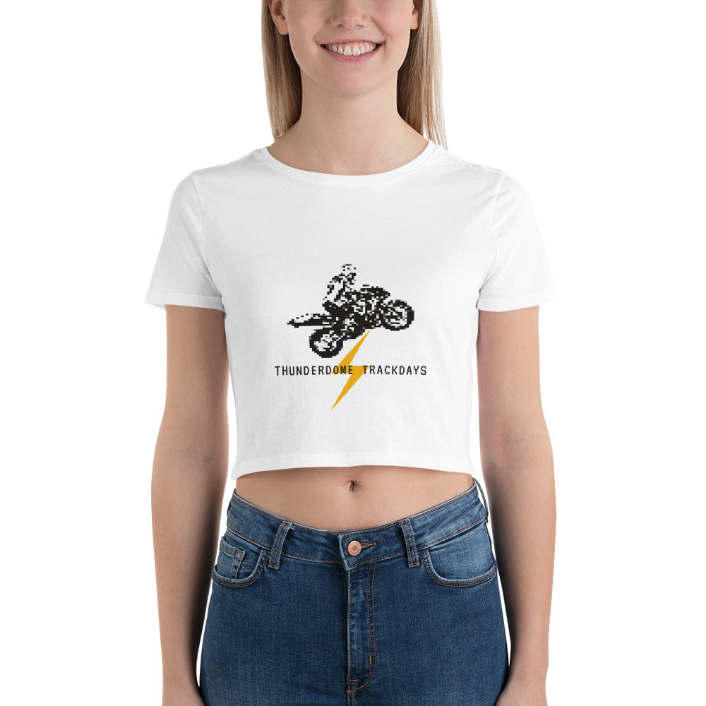 TD Pixelated Sportbike Women’s Crop Tee